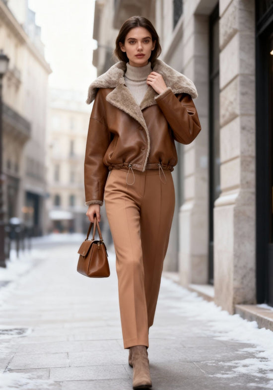Shearling Lammfell Wendejacke Modell