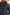 Men's Merino Lambskin Bomber Jacket  B16 in Blue