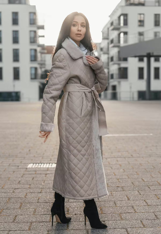 Lammfellmantel Alisa - Beige