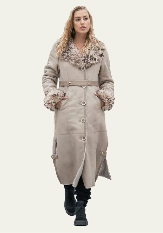 Lammfellmantel Florence - Beige