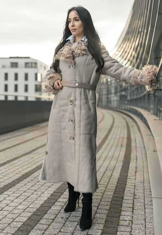 Lammfellmantel Florence - Beige