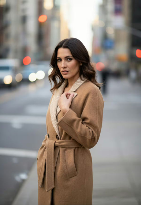 Mantel aus Wolle und Alpaka - Mariella