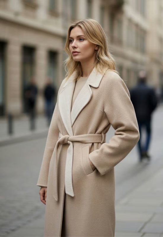 Mantel aus Wolle und Alpaka - Isadora