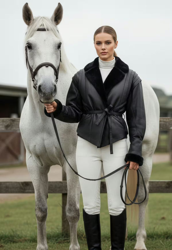 Shearling Lammfelljacke - Edler Contemporary Stil mit figurbetonter Form