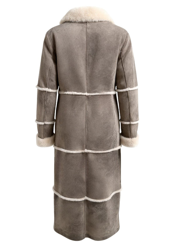 Damen Lammfellmantel Alina - Sanfte Wärme aus Shearling in natürlicher Raffinesse