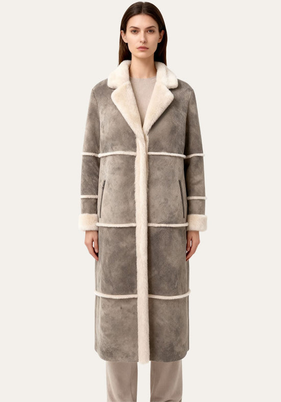 Damen Lammfellmantel Alina - Sanfte Wärme aus Shearling in natürlicher Raffinesse