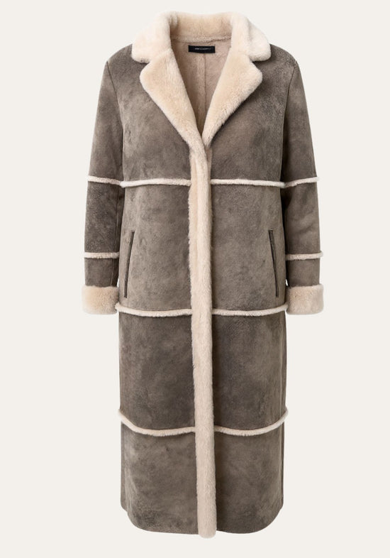 Damen Lammfellmantel Alina - Sanfte Wärme aus Shearling in natürlicher Raffinesse
