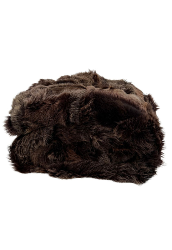 Lammfelldecke Toscana 190 x 150 cm Modell 2518 Schokoladenbraun
