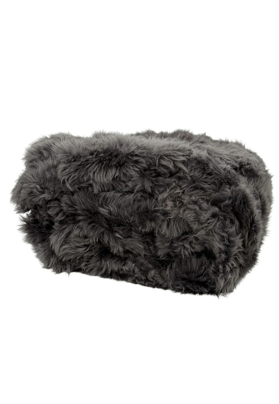 Lammfelldecke Toscana 210 x 200 cm Modell 2514 Dunkelgrau