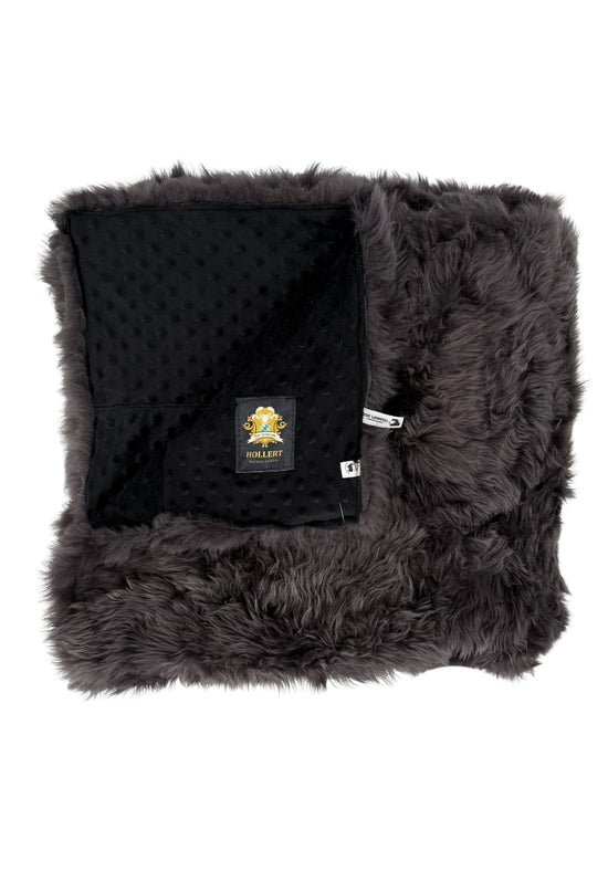 Lammfelldecke Toscana 210 x 200 cm Modell 2514 Dunkelgrau