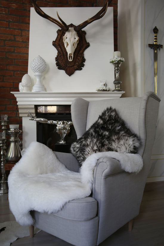 Lammfellkissen Merino Schwarzwald mit Inlett