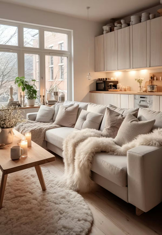 Skóra jagnięca w kolorze kremowym  Beige Élégance – naturalne cętkowanie