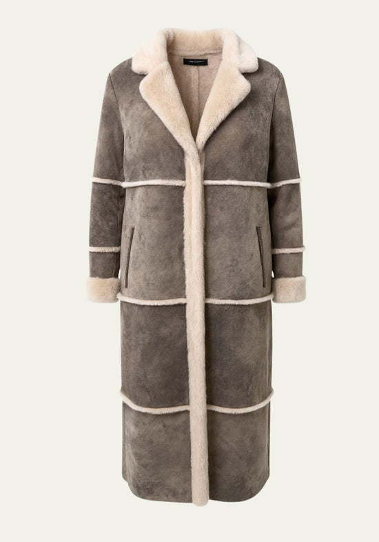 Ladies' Lambskin Coat Alina - Soft Warmth from Shearling with Natural Sophistication