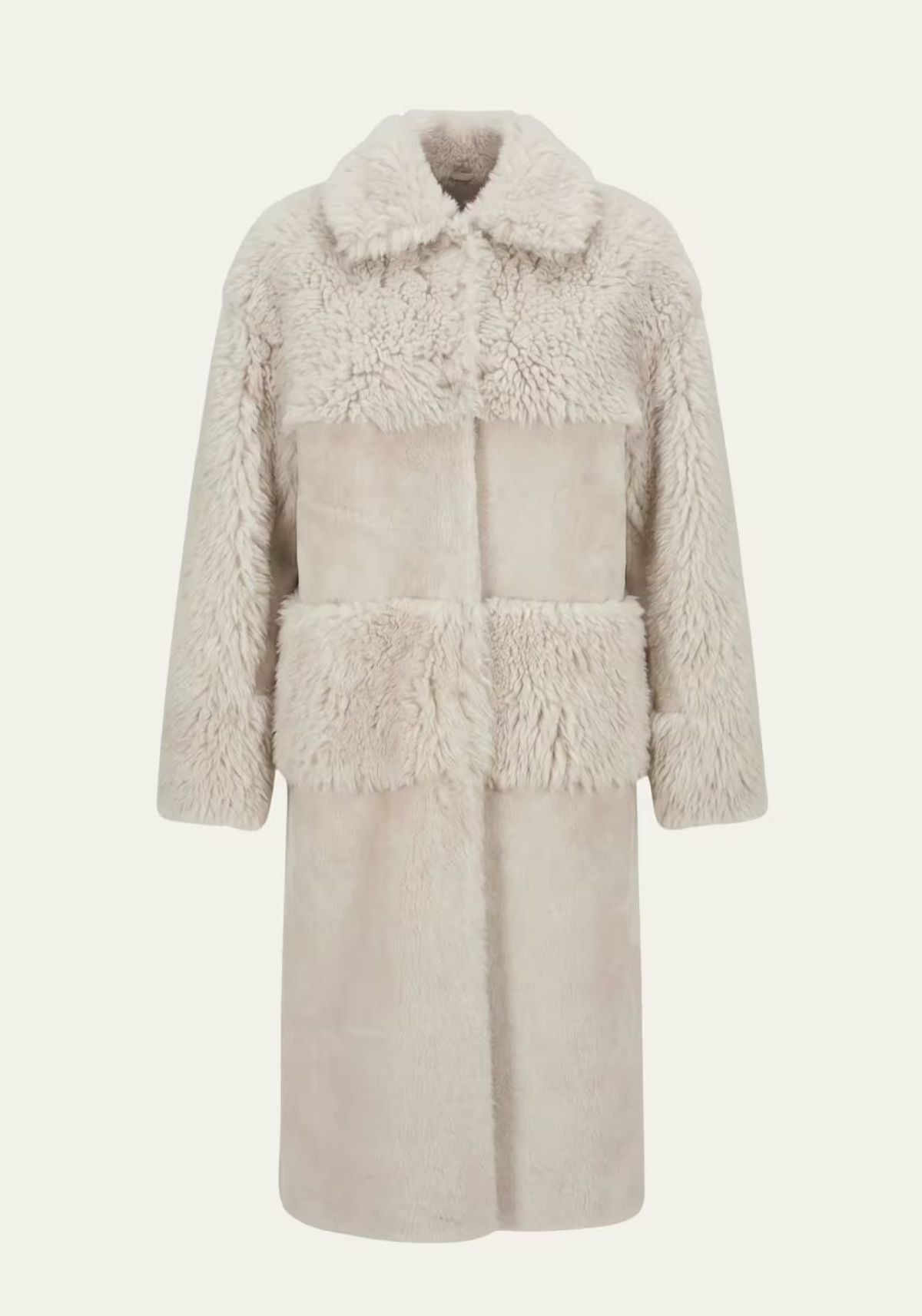 Shearling Wendemantel Damen – Luxus Lammfellmantel Modell 1022