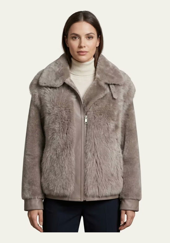Luxuriöse Lammfelljacke aus Toscana Shearling – Modell 1093