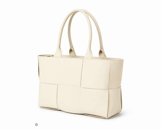 BELLA CLASSICA – Leder-Shopper Beige | Hergestellt in Italien