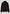 Women's curly sheepskin jacket in dark brown, shown from the back, cut free.