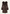 Damen-Shearling-Lammfellmantel Braun mit Fuchsfellbesatz und Kapuze
