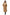 Women's wool and alpaca coat in brown, worn full length with a tie belt and boots.
