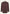 Brown women’s linen shirt shown from the front with button fastening and long sleeves.