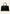 Black women's leather handbag shown from the front with handles and gold-coloured fastening