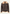 Herren-Lammfell-Fliegerjacke Dunkelbraun mit Gürtel