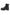 Black men's sheepskin shoe shown from the side with a sturdy lug sole and zip fastening