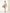 Elegant Genuine Leather Handbag Taupe with Shoulder Strap