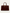 Brown leather hobo bag with two handles and a front detail on a light background.