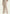 Beige women's linen trousers shown worn, with a wide cut and flowing drape.
