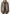 Women's sheepskin jacket in taupe, detail view with collar, zip and fur front