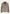Women's sheepskin jacket in taupe, front view cut out with zip and stand collar