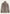 Women's sheepskin jacket in taupe, back view cut out with smooth fur and cuffs