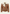 Men's sheepskin jacket in chestnut and cream, shown from the front with shearling collar and zips.