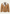 Beige sheepskin jacket for men in curly sheepskin, front view with zip and belt