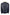 Back view of the men's sheepskin jacket in dark blue with a white collar.