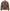 Back view of the men's sheepskin jacket made from merino sheepskin in walnut and cappuccino, isolated.