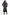 Back view of the women's sheepskin coat in dark brown, with a fitted waist and long cut.