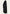 Side detail view of the black sheepskin coat with leather surface and side slit.