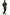 Men's sheepskin coat in chocolate seen from the back on the model, with straight cut and shearling collar.