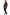 Men's sheepskin coat in chocolate shown on the model from a side rear view with smooth leather finish.