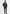 Men's leather jacket in black lamb nappa leather on a model in side view with a slim cut.