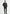 Men's leather jacket in black lamb nappa leather in a full view on model, front with pockets and stand collar.