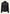 Women's leather jacket in black, shown from the front with stand-up collar and zip fastening.