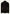 Rear view of a women's suede leather jacket in black with a slim fit.