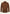 Men's leather jacket in cognac suede, shown from the front with patch pockets and buttons.