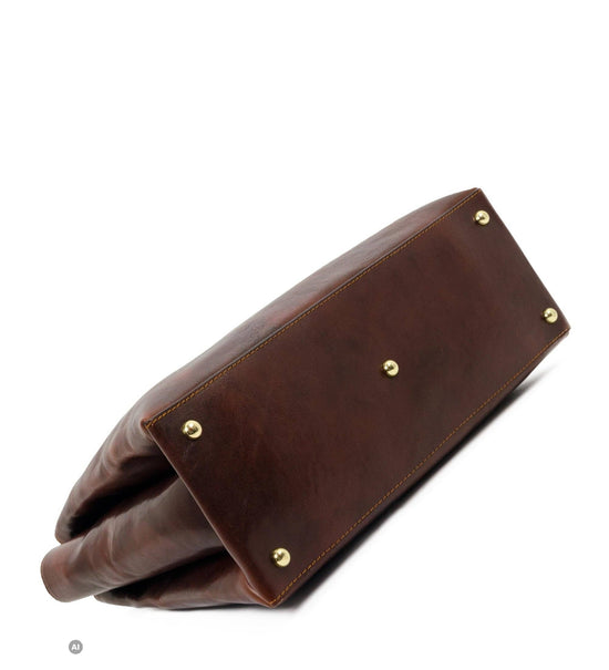 Ledertasche für Damen – Der scharlachrote Buchstabe: Brown