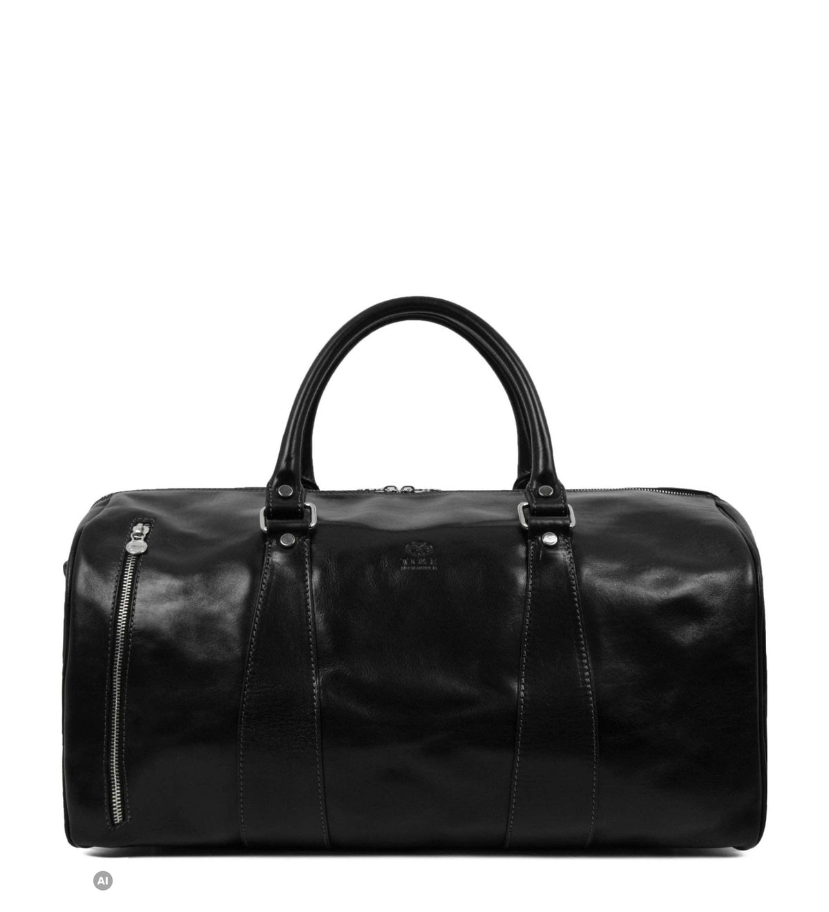 Ledertasche - Weise Kinder: Schwarz