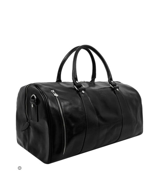 Ledertasche - Weise Kinder: Schwarz