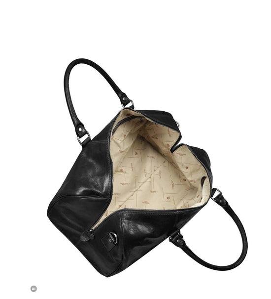 Ledertasche - Weise Kinder: Schwarz